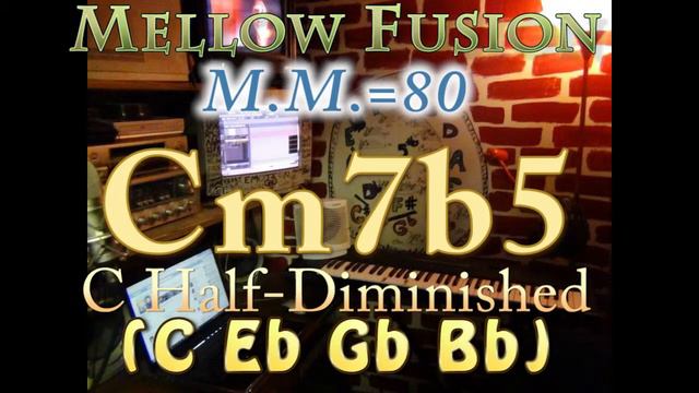 Cm7b5 Half-Dim (C Eb Gb Bb) Mellow Fusion - M.M.=80 - One Chord Vamp смотреть онлайн