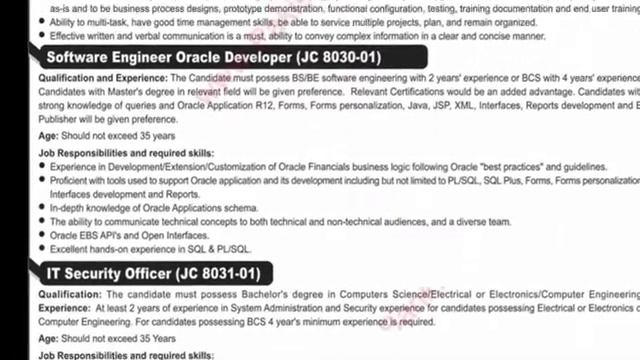 Sui Southern Gas Company Jobs | IT Security officer | software engineer | oracle developer | смотреть онлайн