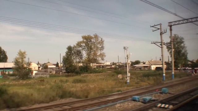 Тюмень. Омская область вид из окна поезда смотреть онлайн