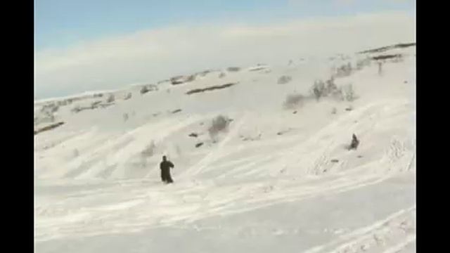 Снегоход. Снег и вода.avi