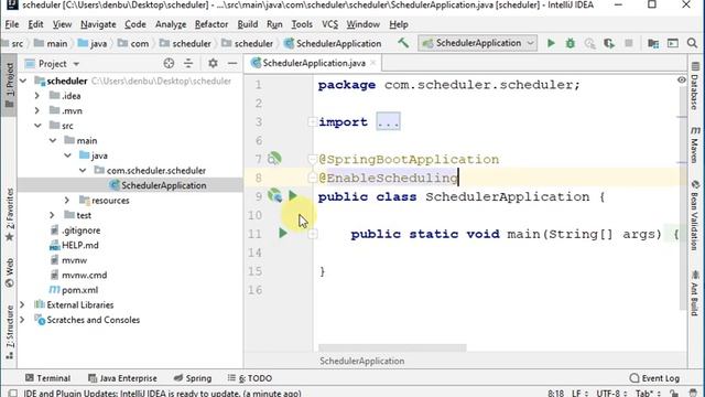 Spring Scheduler Example смотреть онлайн