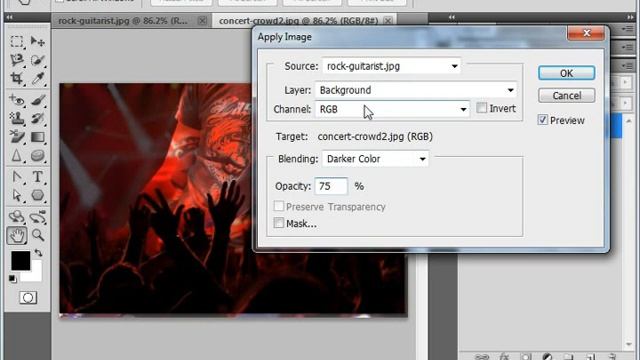 Photoshop CS6 Tutorial Blending Channels & Layers Adobe Training смотреть онлайн