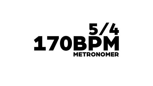 170 BPM Metronome 5/4 смотреть онлайн