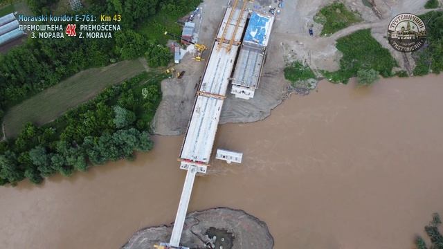 MORAVSKI KORIDOR E-761 – Km 43 u 4K: PREMOŠĆENA Zapadna Morava, spojene obale reke, 29. maj 2023. смотреть онлайн