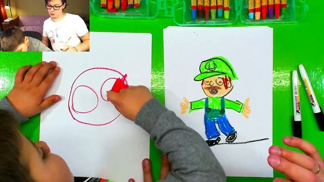 Рисуем МАРИО и ЛУИДЖИ с Ромой смотреть онлайн