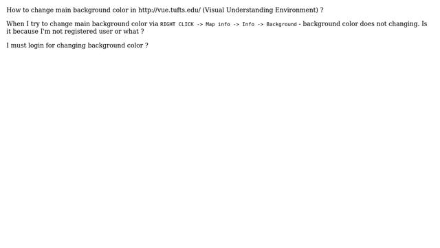 How to change main background color in VUE (Visual Understanding Environment)? смотреть онлайн