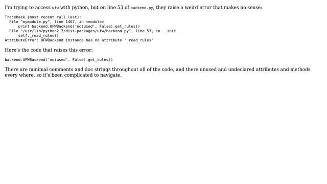 Ubuntu: UFW python documentation смотреть онлайн