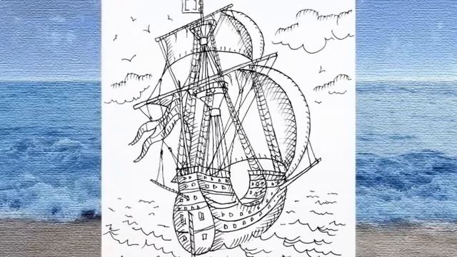 "Красивый парусник" за 15 минут. J.Baltina смотреть онлайн