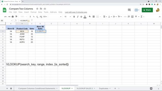 How to Compare Two Columns In Google Sheets смотреть онлайн