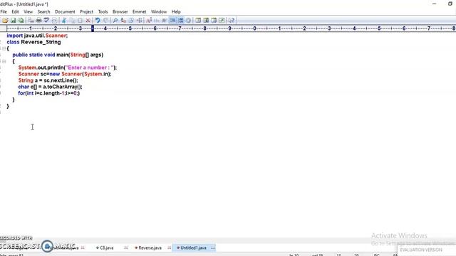 Reverse String in java смотреть онлайн