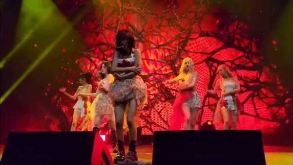 (G)-idle HWAA with vs without Soojin (new line distribution, formation)