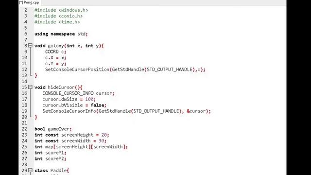Classic Ping Pong 2 Player Game in C++ For Beginners - Easy Console Game смотреть онлайн
