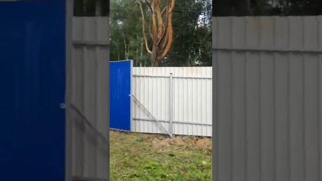 Установка забора на огороде смотреть онлайн