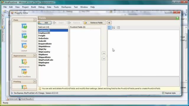Winforms Pivot Grid - Databinding and Customization смотреть онлайн