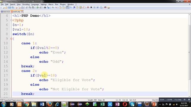 18 PHP | How to implement if else with switch statement in php script | By Sanjay Gupta смотреть онлайн
