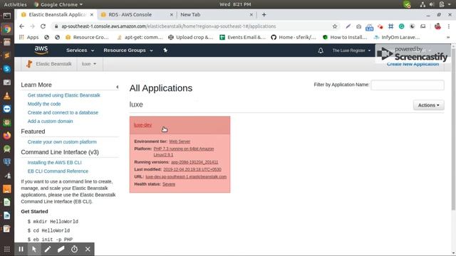 How to deploy PHP project on AWS using Elastic Beanstalk смотреть онлайн