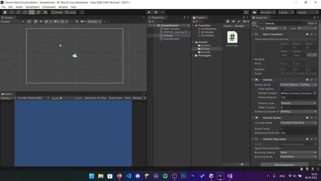 Кнопка для Включения/Выключения звука в UNITY3D смотреть онлайн