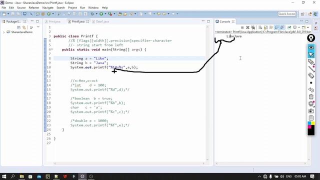 Printf , Print And Println Methods In Java смотреть онлайн