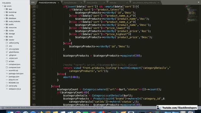#72 Make E-com in Laravel 7 | Make Listing Page (VIII) | Sorting Filter | Display Products with Aja смотреть онлайн