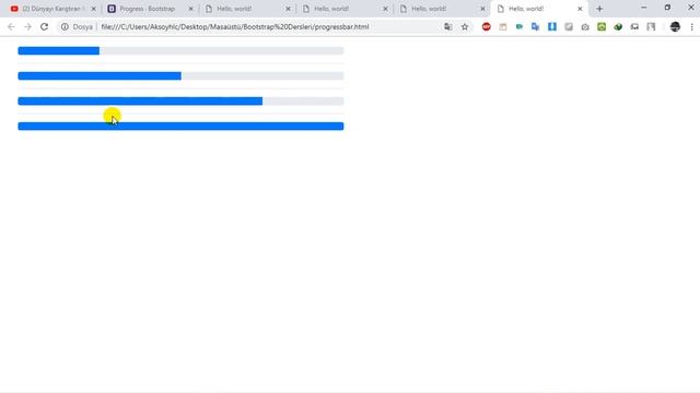 Ders-32 | Bootstrap Progressbar | Bootstrap Dersleri смотреть онлайн