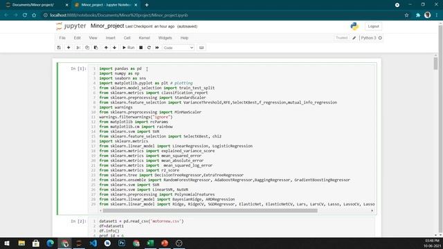 AMBIENT TEMPERATURE PREDICTION OF ELECTRIC MOTOR USING MACHINE LEARNING | Minor Project | Batch 9 смотреть онлайн