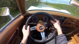 1972 Chevrolet Corvette Stingray C3 Convertible 454 V8 Manual - POV Test Drive &