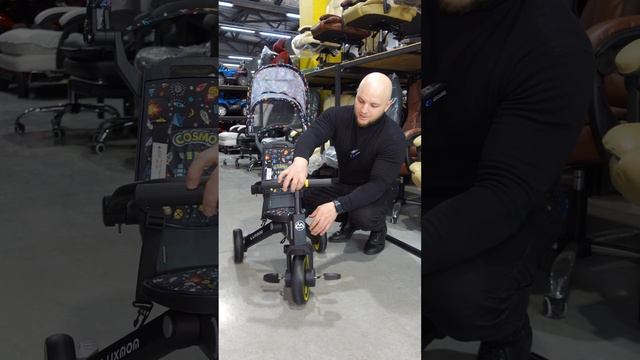 ?Велоколяска Luxmom 368 Детский трёхколёсный компактный велосипед смотреть онлайн