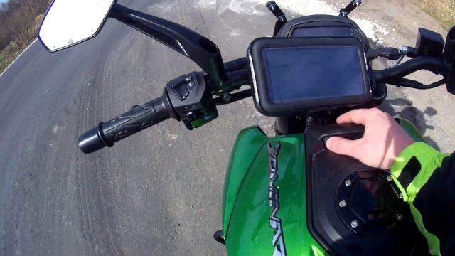 Открыл сезон 2023 на Bajaj Dominar 400