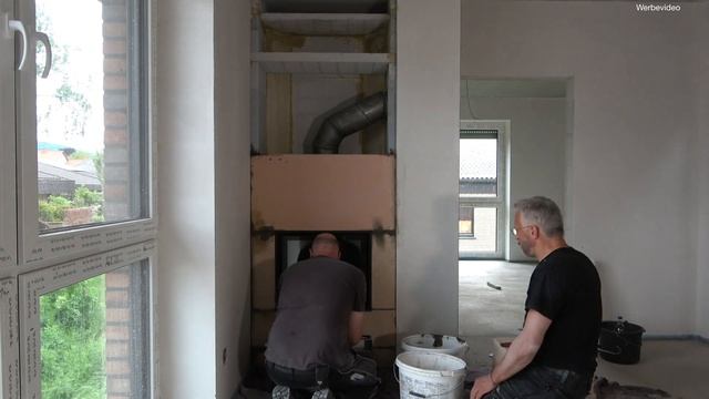 Montage einer individuellen Kaminanlage / Kaminbau - Hoxter HAKA 60/50 S - Das Ofenzentrum смотреть онлайн
