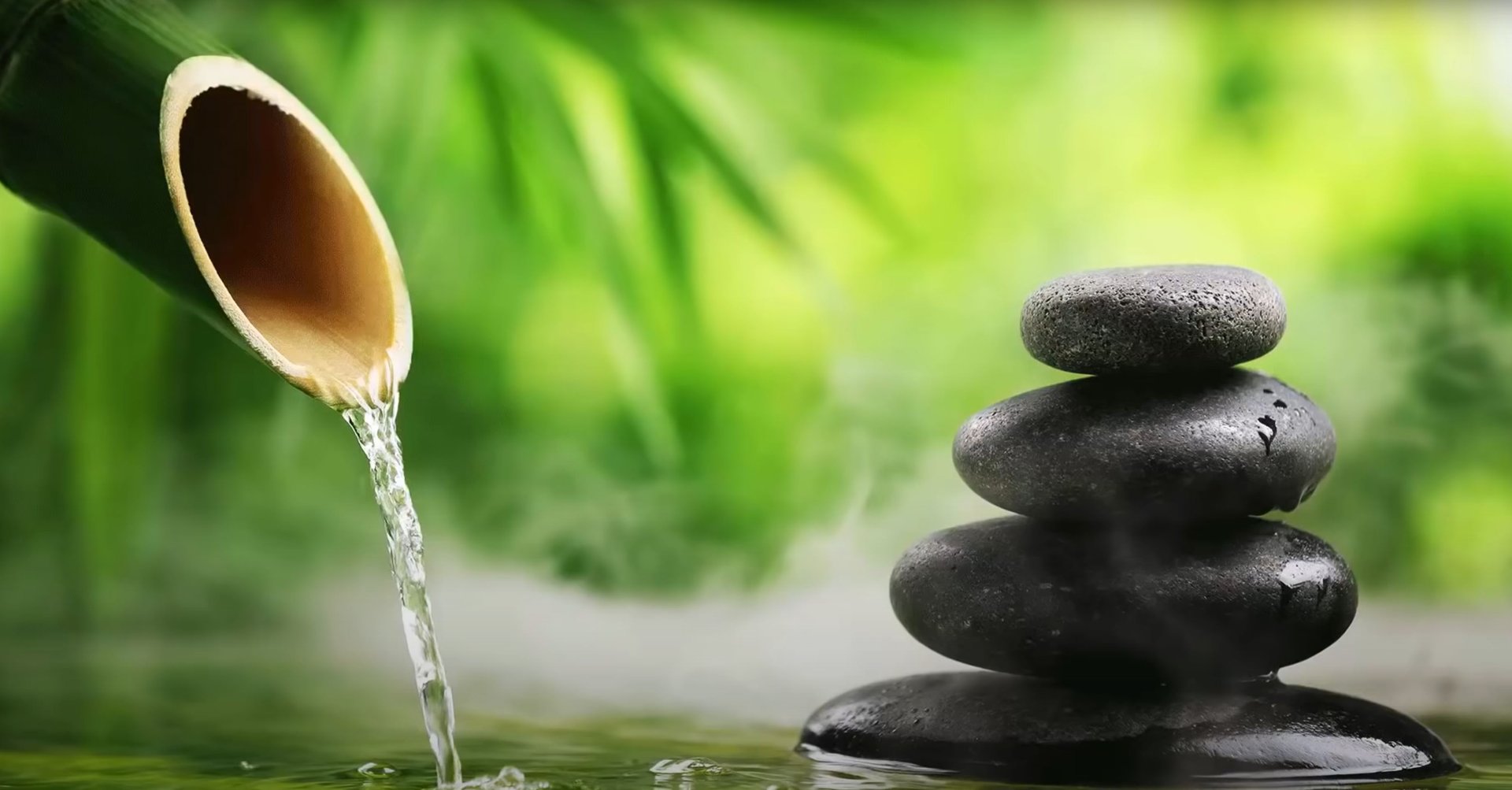 Целебная музыка бамбукового фонтана / Музыку слушайте для расслабляющего сна смотреть онлайн