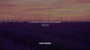 СУРА 78 : AN-NABA' (ВЕСТЬ). АРБИ АШ-ШИШАНИ