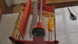 Детский ткацкий станок. Заправка. Ткачество