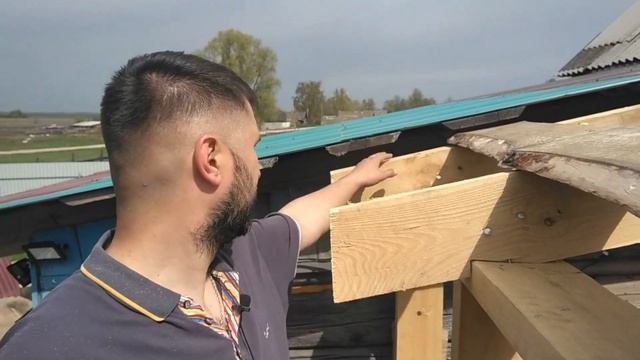 Строительство новой веранды. 5 серия. НЕ ВЕРЬТЕ тем, кто впервые построили крышу без косяков, ВРУТ! смотреть онлайн