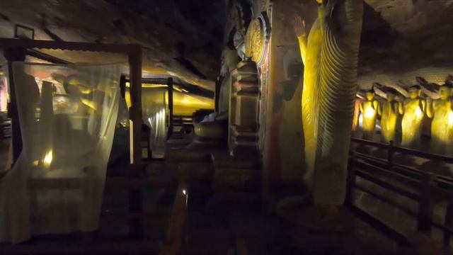 Золотой пещерный храм Дамбулла, Шри Ланка смотреть онлайн
