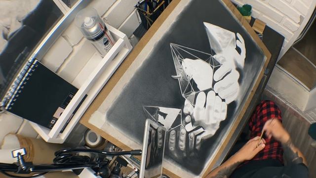 Рисунок карандашом, картина «выйти за рамки» спасибо за мотивацию @JonoDry смотреть онлайн