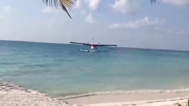 Maldives air taxi landing on water смотреть онлайн