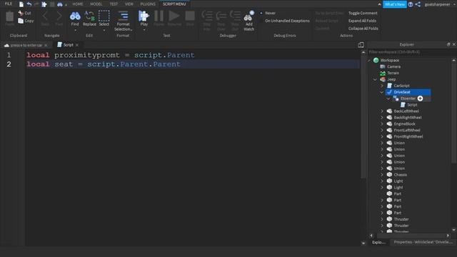 How to make press E to enter Car in Roblox Studio! смотреть онлайн