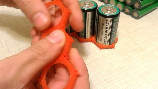 Новые универсальные холдеры для 32650 (32700, 38120 и т.п.) гексагональной ориентации. смотреть онлайн