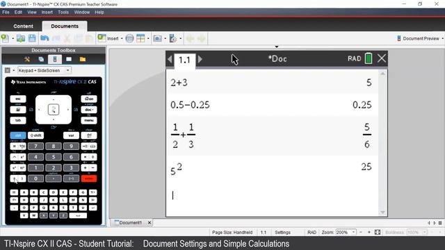 Simple Calculations | TI-Nspire CX II CAS | Getting Started Series - Calculator Application смотреть онлайн