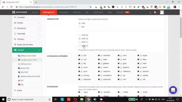 WordPress : comment modifier la version de PHP d’un site chez Hostinger смотреть онлайн
