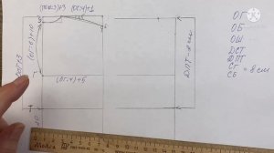 ВЫКРОЙКА ОСНОВА ЦЕЛЬНОКРОЕНОГО РУКАВА / простое построение