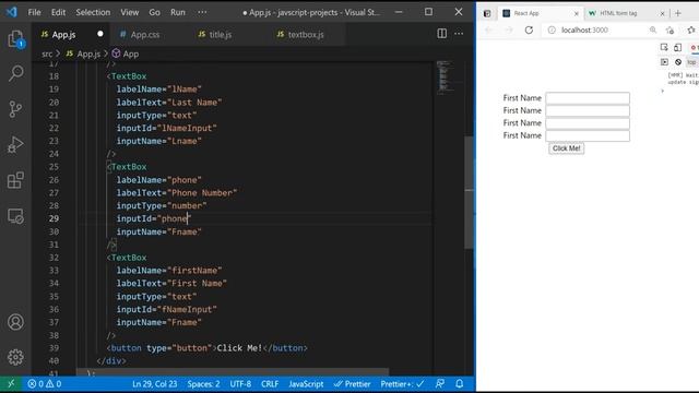 How to Create Basic Form in React | React Beginners in Tamil смотреть онлайн