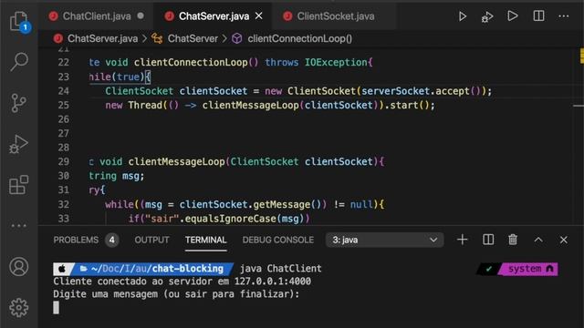 #2 Criando aplicação CLIENTE/SERVIDOR de CHAT em JAVA usando SOCKETS e THREADS смотреть онлайн