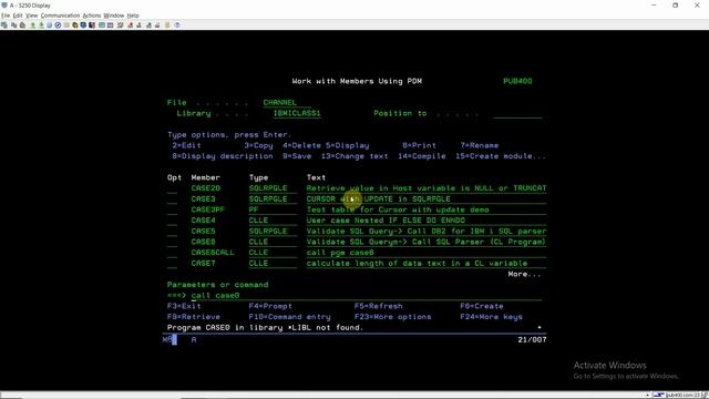 IBM i, AS400 Tutorial, iSeries, System i - Check retrieved value in host variable is NULL /Truncate смотреть онлайн
