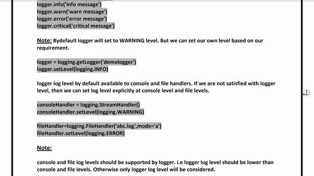 Python Logging | Notes by DurgaSoft | #Python #Logging #Durgasoft смотреть онлайн