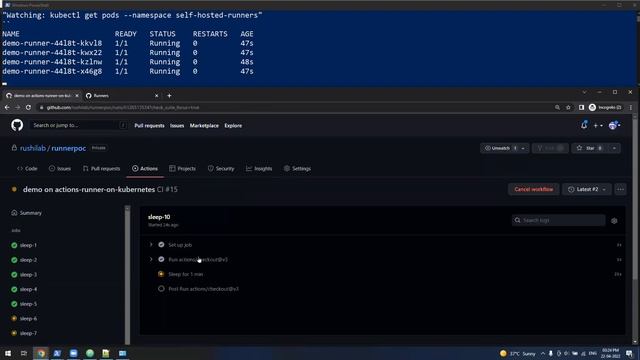actions runner on kubernetes - Demo смотреть онлайн