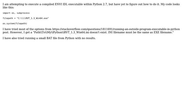 Running IDL Compiled EXE in Python смотреть онлайн