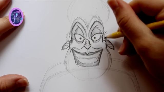 How to Draw URSULA from Disney's The Little Mermaid - @dramaticparrot смотреть онлайн