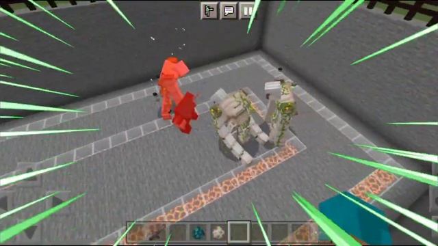 Варден против Мутанта голема (Varden vs Mutant Golem) Майнкрафт битвы смотреть онлайн