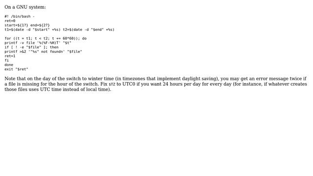 Unix & Linux: How to find missing files between specific date range? (5 Solutions!!) смотреть онлайн